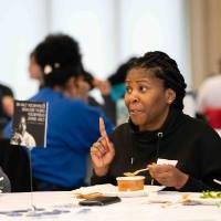 Participants enjoying lunch